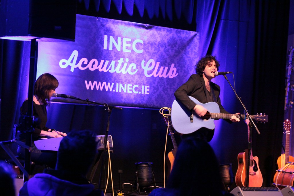 Paddy Casey performing at the INEC Acoustic Club