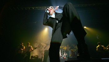 Morrissey performing at the INEC Killarney