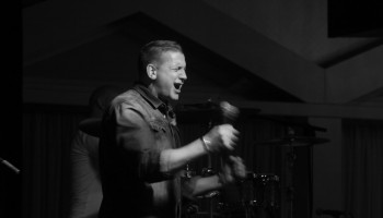 Damien Dempsey performing at the INEC Acoustic Club